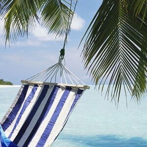 Daisy Blue and White Striped Mini Shorts